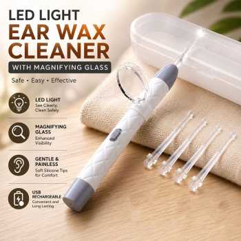 Tiny Alat Pembersih Telinga Korek Kuping LED Elektrik Kaca Pembesar - CG20