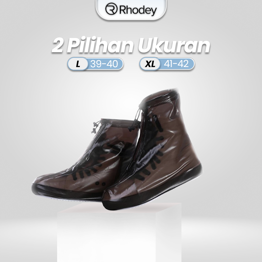 Rhodey Cover Pelindung Sepatu Anti Air Shoes Cover PVC with Zipper XL - F-203 Gambar produk Rhodey Cover Pelindung Sepatu Anti Air Shoes Cover PVC with Zipper XL - F-203 - 6