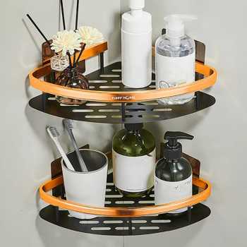 TaffHOME Rak Gantung Kamar Mandi Bathroom Organizer Double Layer - ET35