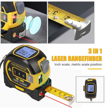 Gambar produk TELEHILL Meteran Laser Digital Distance Meter Rangefinder 3in1 40M - TH589