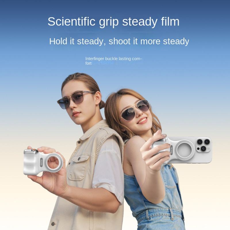 TELESIN Fun Shot Magnetic Grip 2 Phone DSLR Style Shutter for iPhone - TPMP001-01 Gambar produk TELESIN Fun Shot Magnetic Grip 2 Phone DSLR Style Shutter for iPhone - TPMP001-01 - 4