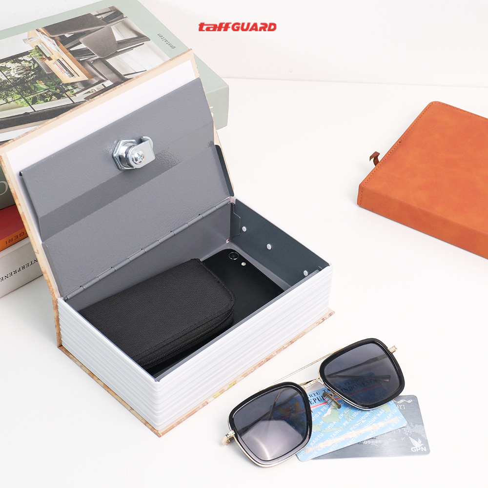 TaffGUARD Kotak Buku Novel Hidden Security Box Book Key Lock Size S - KB-20L Gambar produk TaffGUARD Kotak Buku Novel Hidden Security Box Book Key Lock Size S - KB-20L - 5