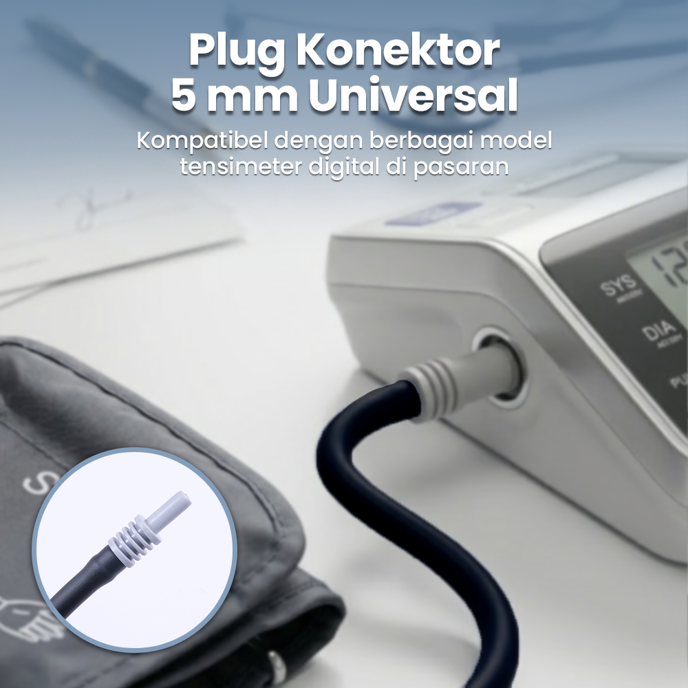 TaffOmicron Manset Tensimeter Dewasa Universal Arm Cuff Replacement 22-48cm - B02 Gambar produk TaffOmicron Manset Tensimeter Dewasa Universal Arm Cuff Replacement 22-48cm - B02 - 2
