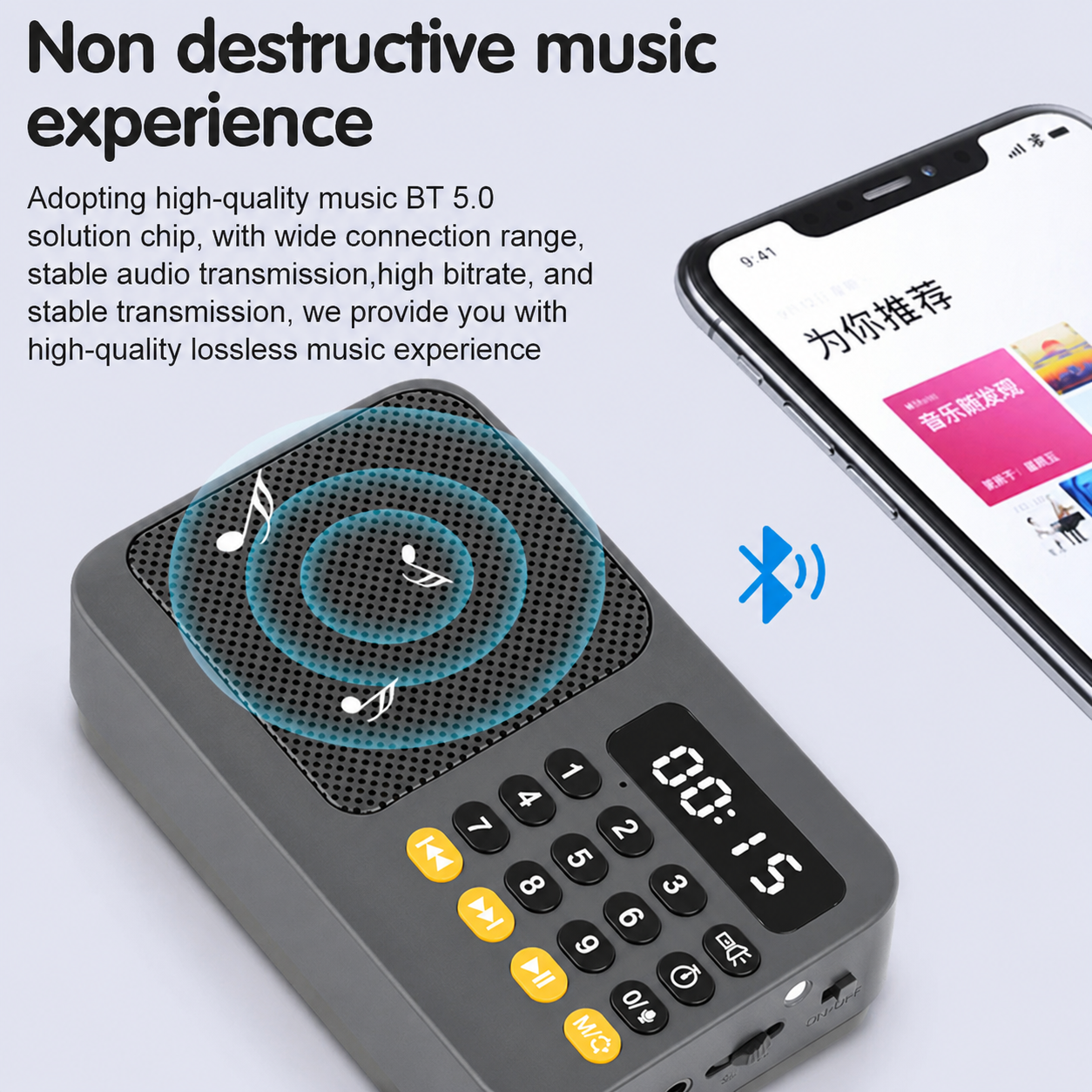 Occkic Radio Portable Speaker FM Bluetooth Flashlight LCD 108MHz - S-602 Gambar produk Occkic Radio Portable Speaker FM Bluetooth Flashlight LCD 108MHz - S-602 - 3