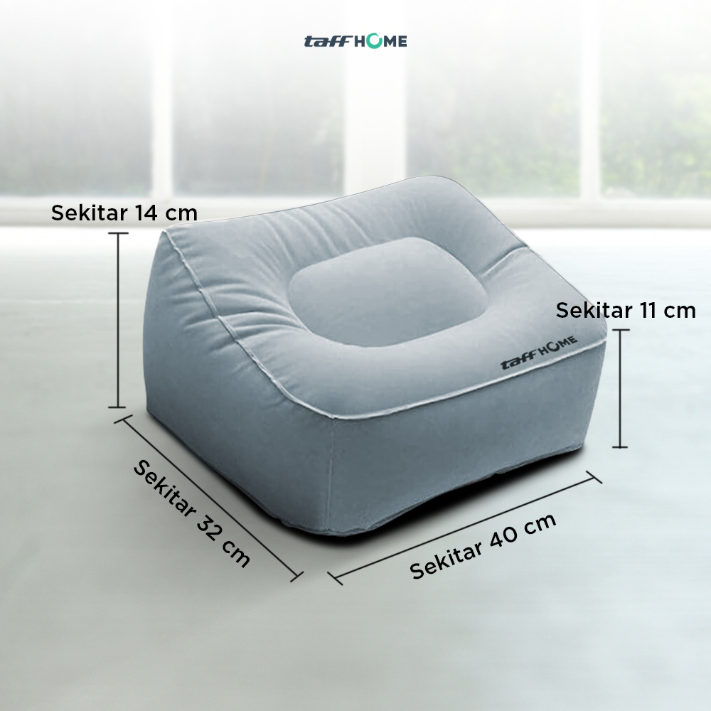 TaffHOME Bantal Angin Kaki PVC Inflatable Relaxing Pillow - JJ06114 Gambar produk TaffHOME Bantal Angin Kaki PVC Inflatable Relaxing Pillow - JJ06114 - 6