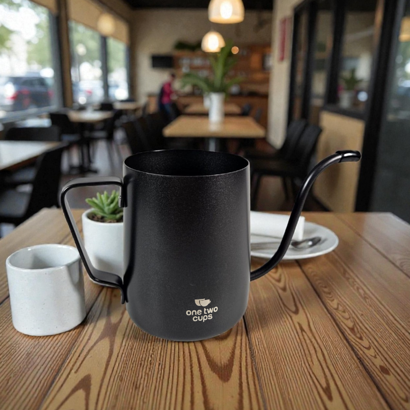 Gambar produk One Two Cups Teko Kopi Leher Angsa Gooseneck Pour Over Drip Kettle 350ml - HS-50 - 1