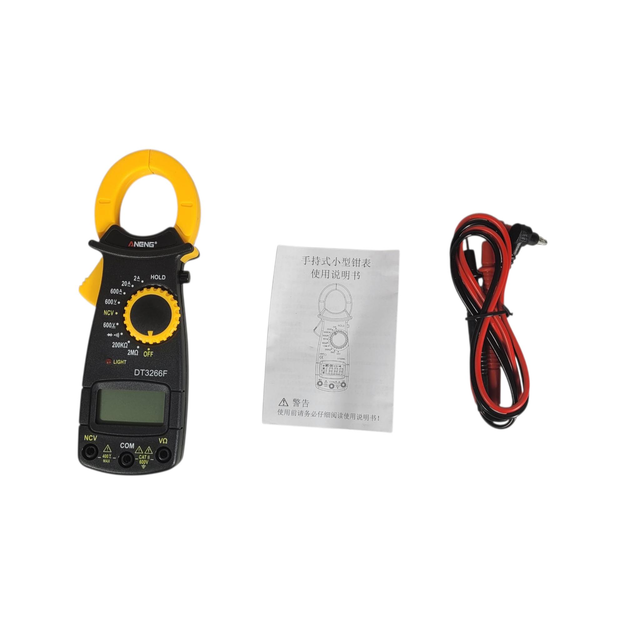 ANENG Digital Multimeter Tang Ampere Voltage NCV Tester Clamp - DT3266F Gambar produk ANENG Digital Multimeter Tang Ampere Voltage NCV Tester Clamp - DT3266F - 8
