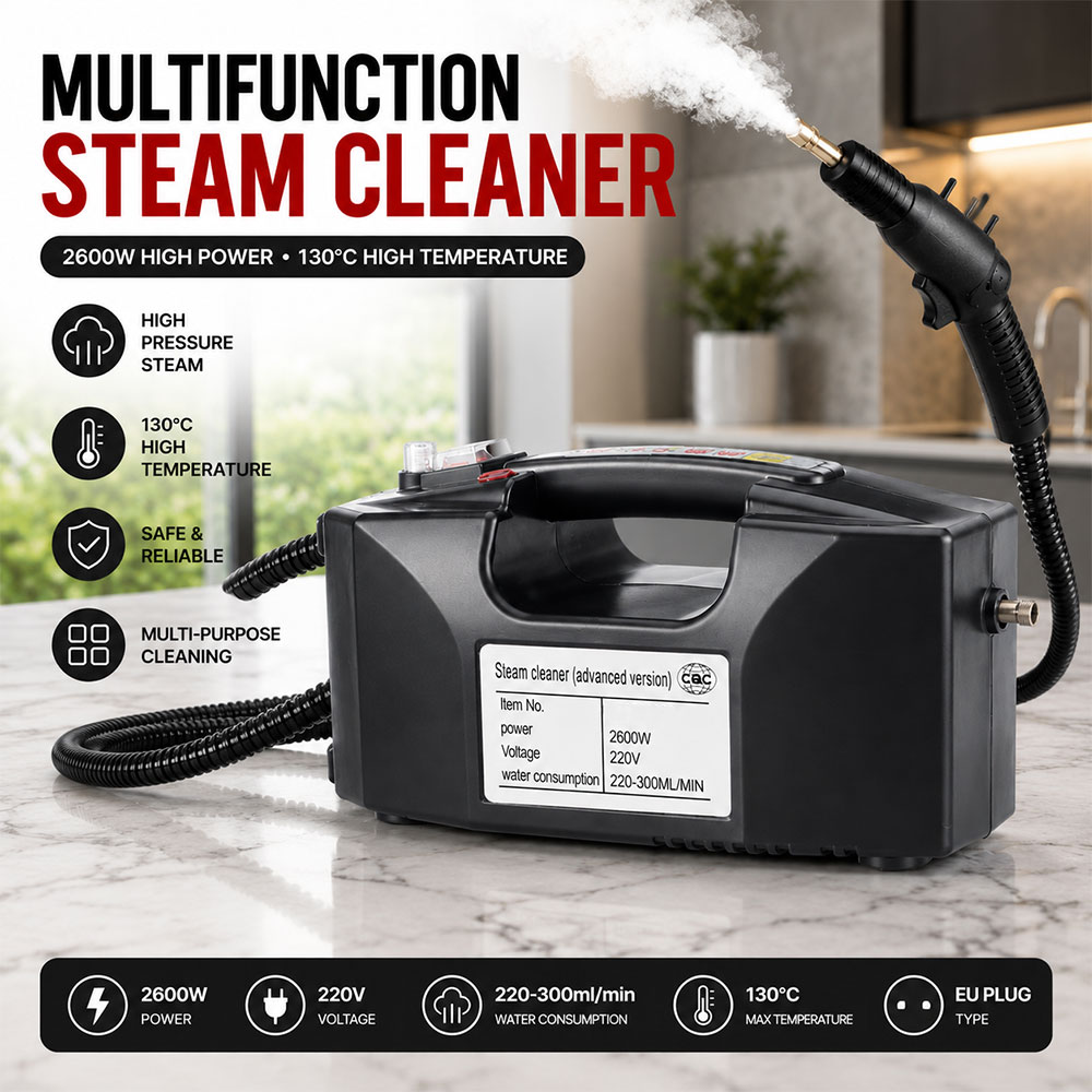 Lifyn Mesin Pembersih Uap Steam Cleaner Multifungsi 130 Degree 2600W - STQX-03B2 Gambar produk Lifyn Mesin Pembersih Uap Steam Cleaner Multifungsi 130 Degree 2600W - STQX-03B2 - Utama