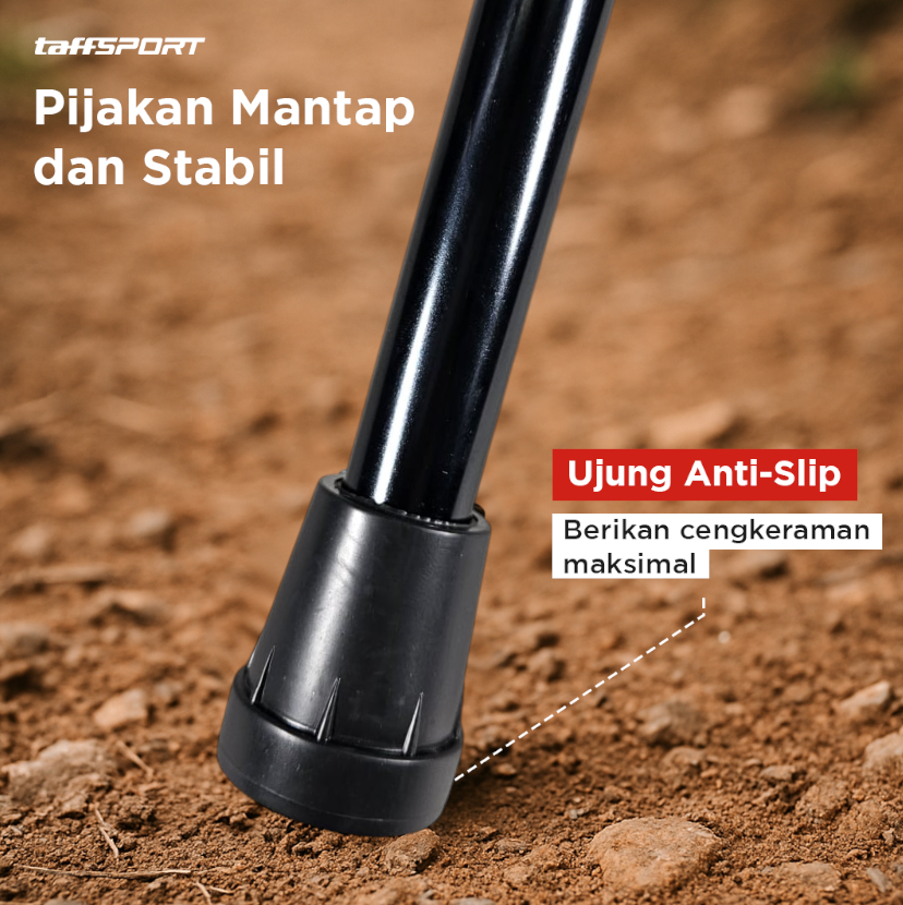 TaffSPORT Tongkat Hiking Lipat Trekking Pole Aluminium Alloy 95.5cm - Z4 Gambar produk TaffSPORT Tongkat Hiking Lipat Trekking Pole Aluminium Alloy 95.5cm - Z4 - 2