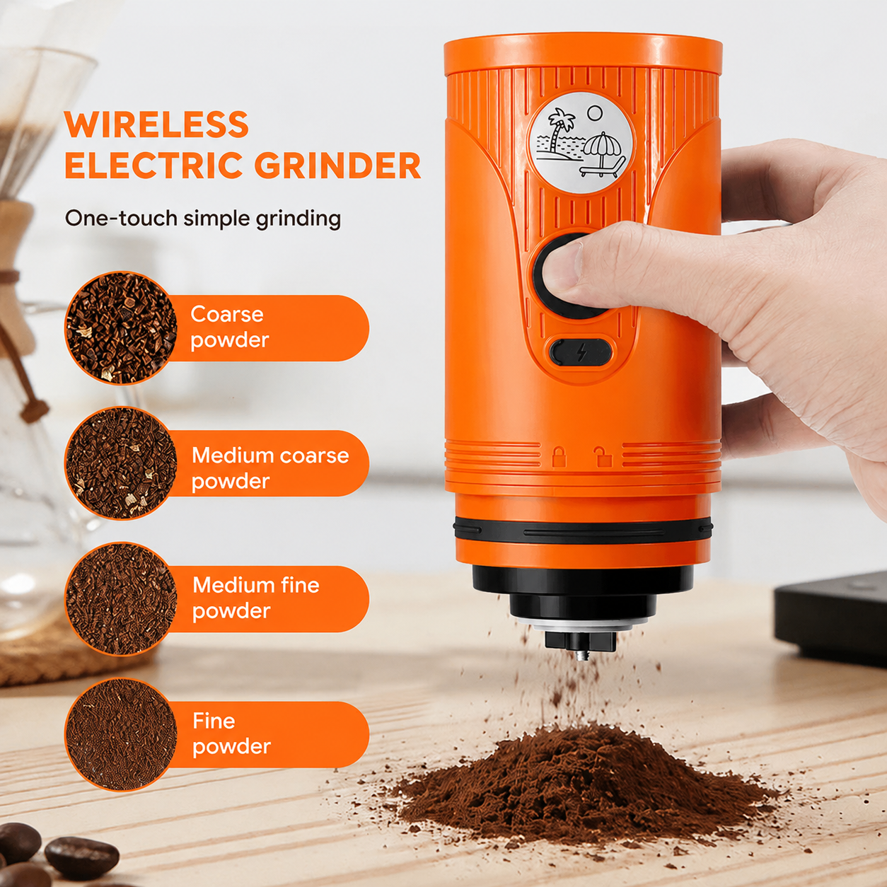 iCafilas Alat Penggiling Kopi Elektrik Coffee Grinder Adjustable - GA2709 Gambar produk iCafilas Alat Penggiling Kopi Elektrik Coffee Grinder Adjustable - GA2709 - 1
