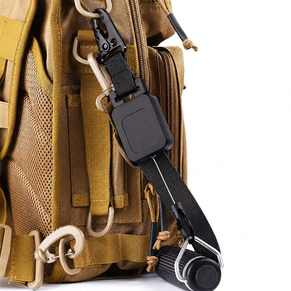 SECRET Quickdraw Carabiner Tactical Belt Gantungan Kunci Nilon - A-045 Gambar produk SECRET Quickdraw Carabiner Tactical Belt Gantungan Kunci Nilon - A-045 - 2