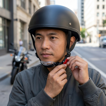 Gambar produk NOPNOG Helm Sepeda Skuter Retro Vintage Catok Motor Bicycle Helmet - U15 - 3