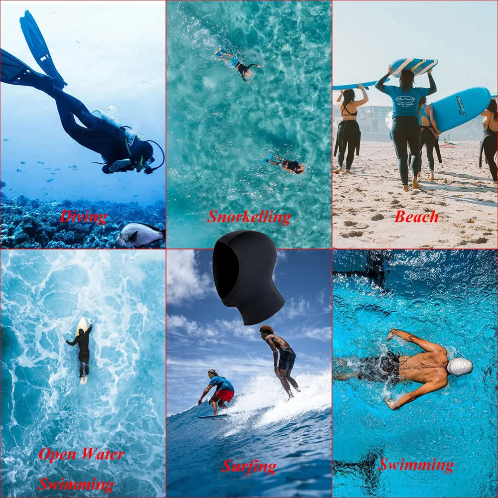 JoyMay Hood Scuba Diving Snorkeling Ultrathin Neoprene L/XL - DH-030 Gambar produk JoyMay Hood Scuba Diving Snorkeling Ultrathin Neoprene L/XL - DH-030 - 1
