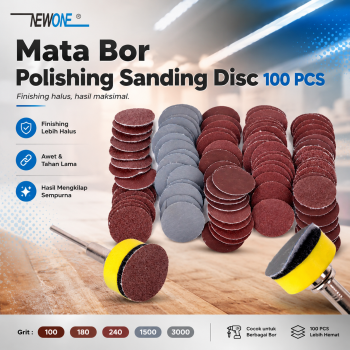 NEWONE Mata Bor Polishing Fiber Wheel Sanding Disc 100 PCS - NEW-1511