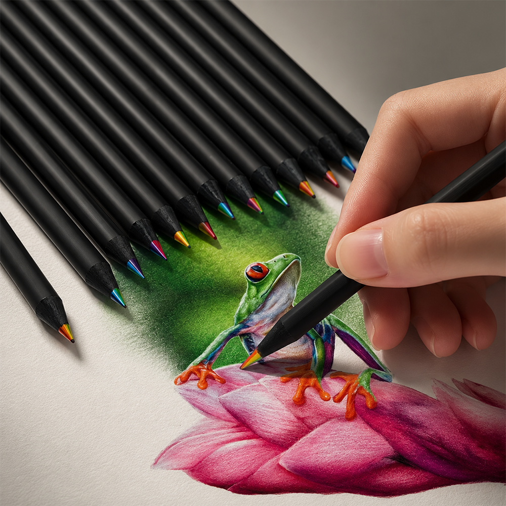 WEBOW Pensil Warna Rainbow Color Pencils Drawing Painting 10 PCS - XP003 Gambar produk WEBOW Pensil Warna Rainbow Color Pencils Drawing Painting 10 PCS - XP003 - 7