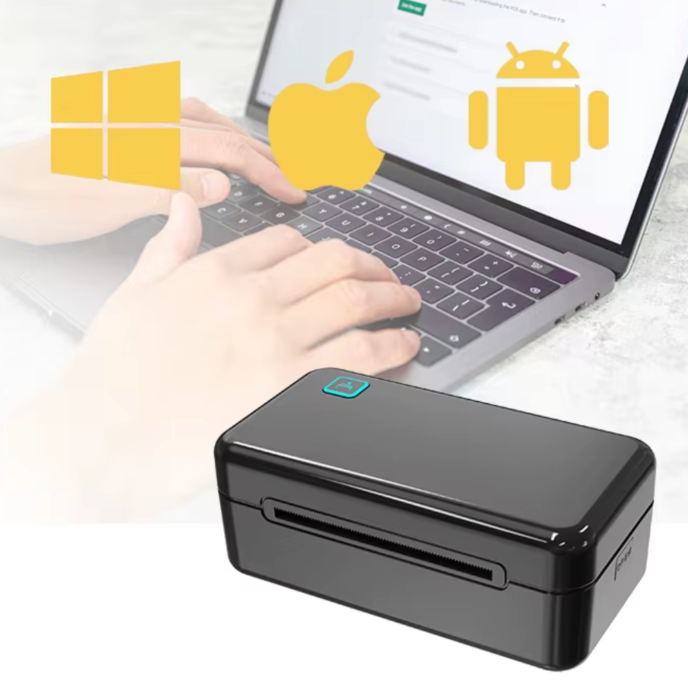 JP Printer Barcode Thermal Label Bluetooth 80mm 203 DPI 180mm/s - CC390 Gambar produk JP Printer Barcode Thermal Label Bluetooth 80mm 203 DPI 180mm/s - CC390 - 3