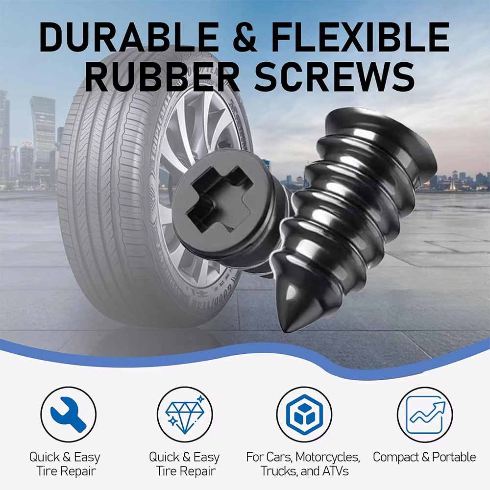Adiwo Tyre Repair Kit Set Tubeless Alat Tambal Ban Mobil Motor 40 PCS - LN150 Gambar produk Adiwo Tyre Repair Kit Set Tubeless Alat Tambal Ban Mobil Motor 40 PCS - LN150 - 2
