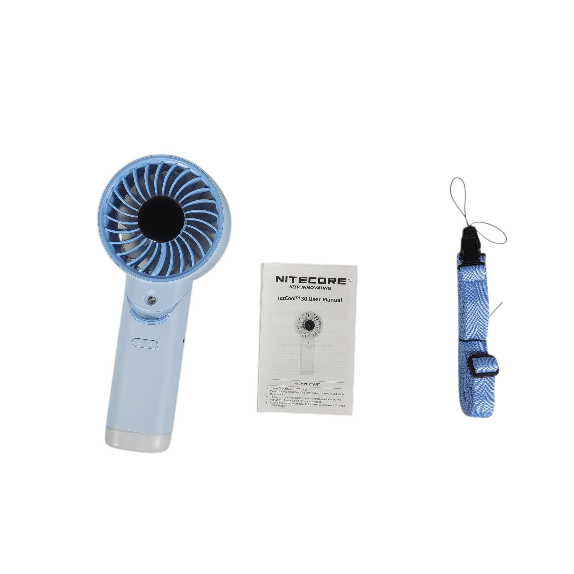 NITECORE Kipas Angin Portable Turbo Mini Mist Cooling Fan 3500 mAh - izzCool 30 Gambar produk NITECORE Kipas Angin Portable Turbo Mini Mist Cooling Fan 3500 mAh - izzCool 30 - 5