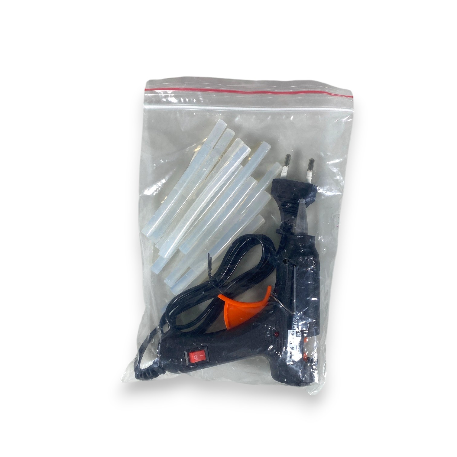 JOT Hot Melt Glue Gun Heating Tool Pistol Lem Tembak Panas 20W - QT-302 Gambar produk JOT Hot Melt Glue Gun Heating Tool Pistol Lem Tembak Panas 20W - QT-302 - Kemasan