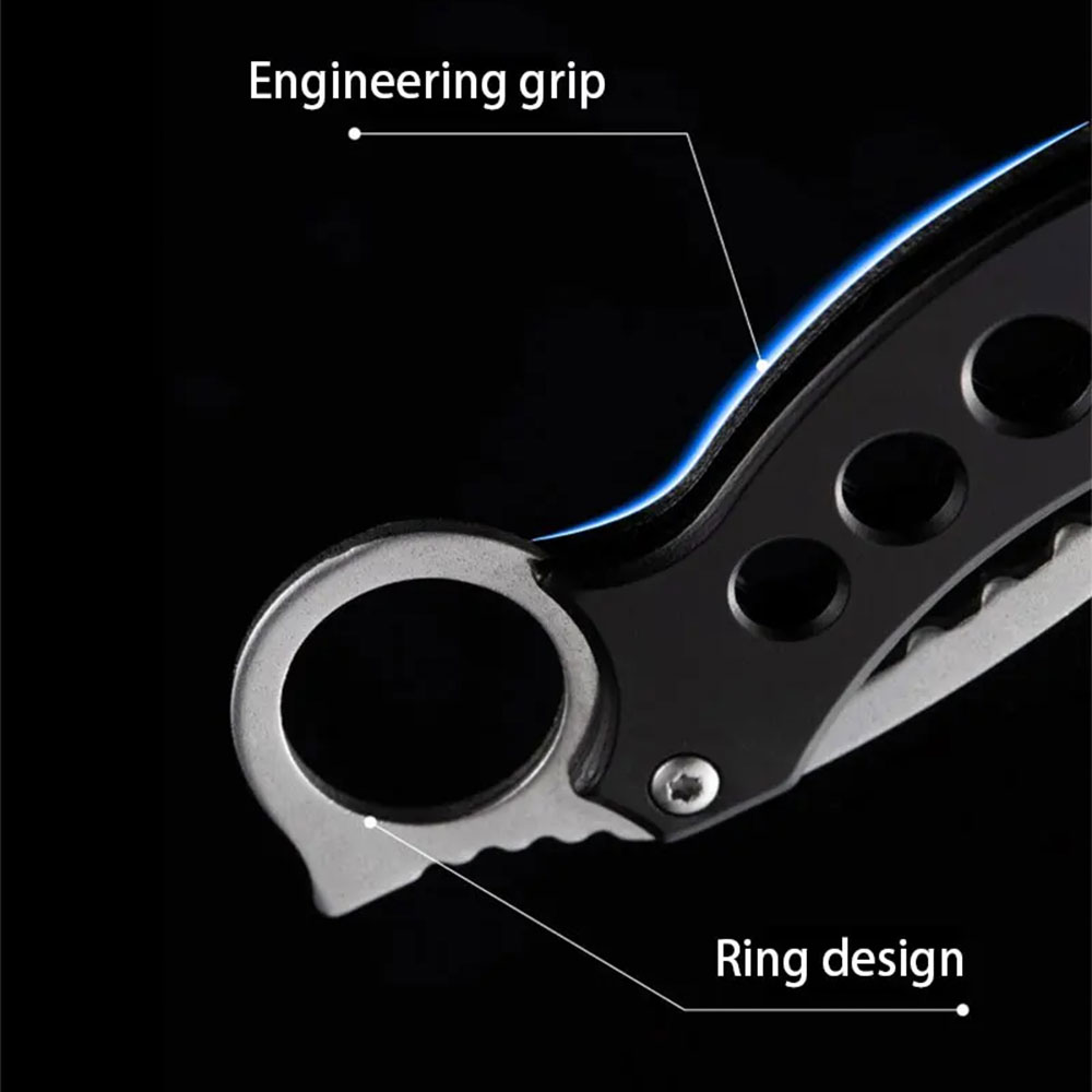Andux Pisau Lipat Outdoor Pocket Knife Survival Tool with Carabiner - GK8 Gambar produk Andux Pisau Lipat Outdoor Pocket Knife Survival Tool with Carabiner - GK8 - 5