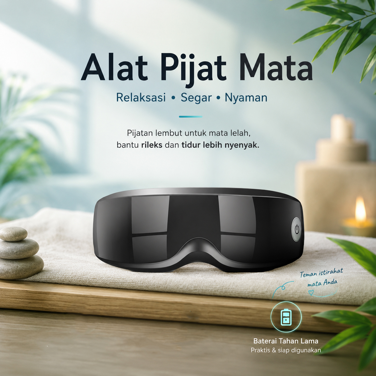 BasBash Alat Pijat Mata Elektrik Smart Eye Care Massager - INU33 Gambar produk BasBash Alat Pijat Mata Elektrik Smart Eye Care Massager - INU33 - Utama