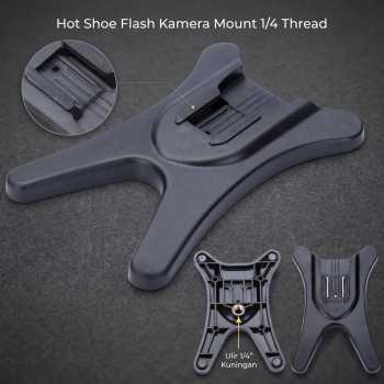Universal Hot Shoe Flash Kamera Mount Holder 1/4 Thread - AS-21