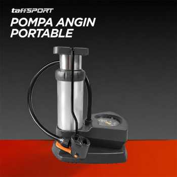 TaffSPORT Pompa Angin Sepeda Portable Pump 160 PSI with Gauge - PM55
