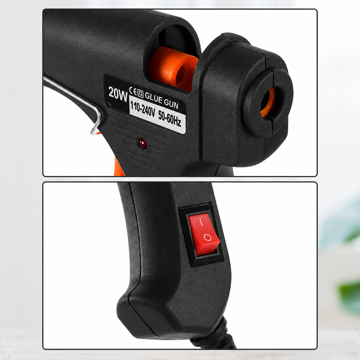 JOT Hot Melt Glue Gun Heating Tool Pistol Lem Tembak Panas 20W - QT-302 Gambar produk JOT Hot Melt Glue Gun Heating Tool Pistol Lem Tembak Panas 20W - QT-302 - 3