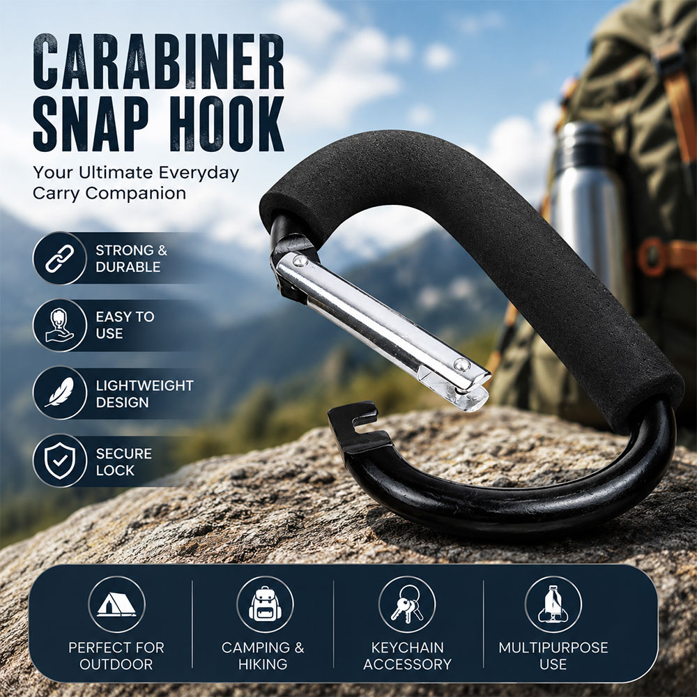 SNO Carabiner Aluminium Snap Hook Gantungan Kunci Outdoor - 699 Gambar produk SNO Carabiner Aluminium Snap Hook Gantungan Kunci Outdoor - 699 - Utama