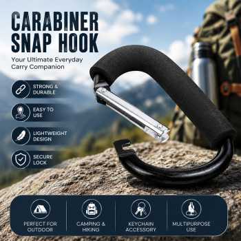 SNO Carabiner Aluminium Snap Hook Gantungan Kunci Outdoor - 699