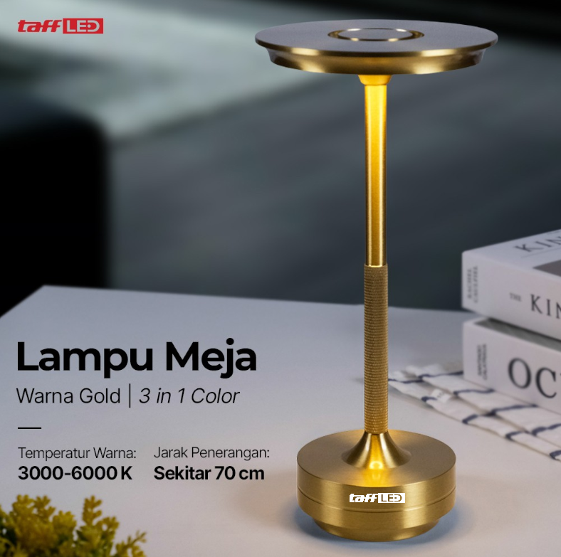 TaffLED Lampu Meja Hias Desk Lamp Restaurant Bar USB 3in1 Color - TW54 Gambar produk TaffLED Lampu Meja Hias Desk Lamp Restaurant Bar USB 3in1 Color - TW54 - Utama