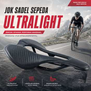 EC90 Jok Sadel Sepeda Bike Saddle Ultralight PU Leather Fiber - FX05