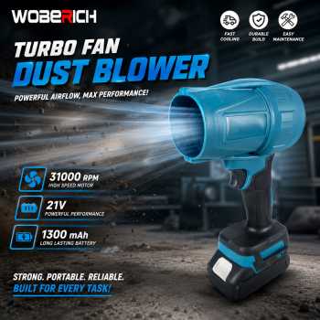 Gambar produk WOBERICH Pembersih Debu Portable Turbo Fan Dust Blower 21V 31000RPM - WH-310