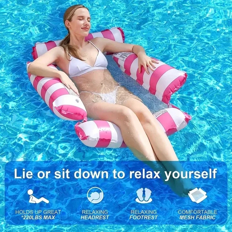Doffy Pelampung Renang Floating Hammock Inflatable Water Bed 4 Pipes - FDJ40 Gambar produk Doffy Pelampung Renang Floating Hammock Inflatable Water Bed 4 Pipes - FDJ40 - 2