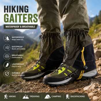 ERRORY Gaiter Pelindung Kaki Hiking Sepatu Waterproof Breathable - S-300