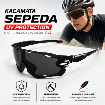 Gambar produk OULAIOU Kacamata Sepeda Sport UV Protection Outdoor Cycling Sunglasses - AJ1