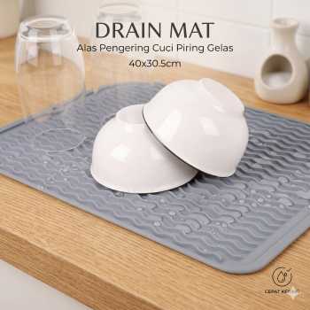 ZMHEGW Drain Mat Alas Pengering Cuci Piring Gelas 40x30.5cm - P589