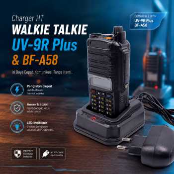 Pofung Charger HT Walkie Talkie UV-9R Plus BF-A58 with Light Indicator - CHR-9700