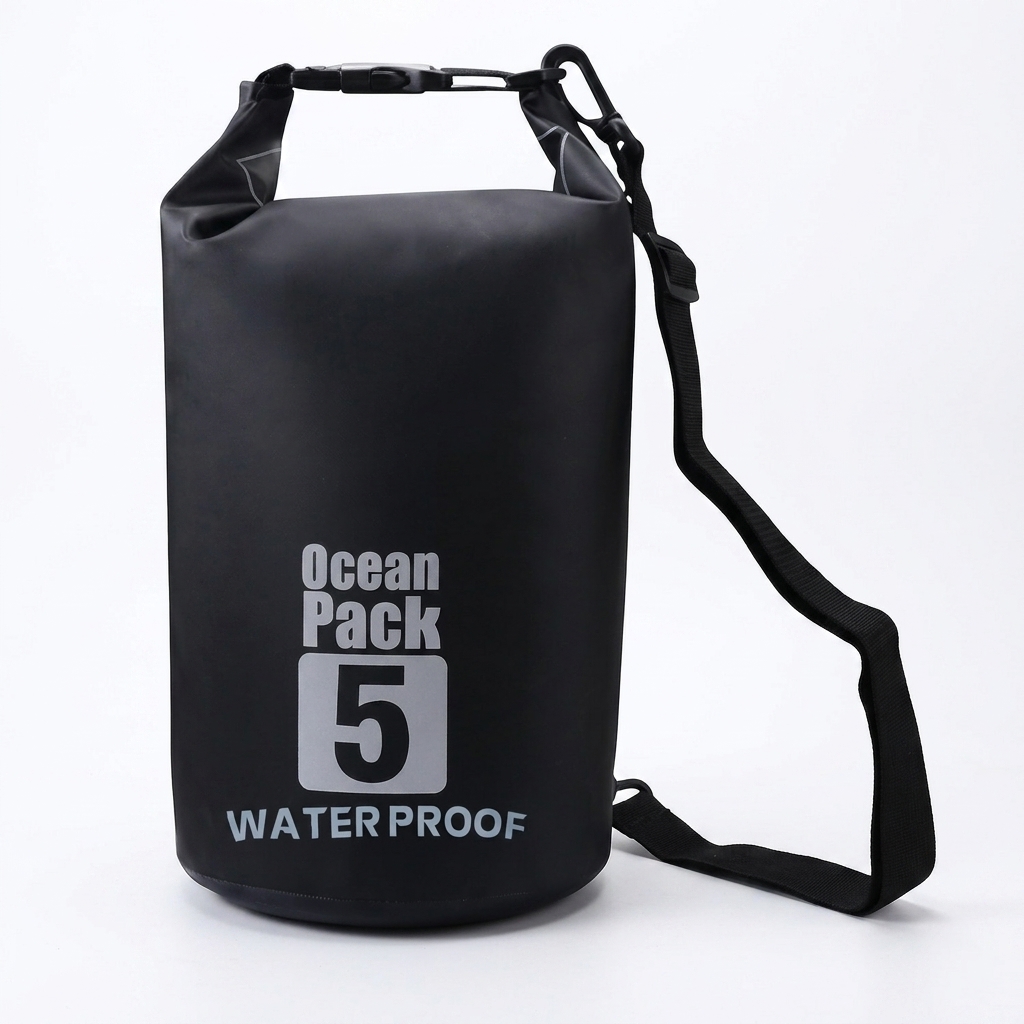 Dezlon Ocean Pack Dry Bag Waterproof Crossbody Tas Tahan Air Parasut 5L - INU142 Gambar produk Dezlon Ocean Pack Dry Bag Waterproof Crossbody Tas Tahan Air Parasut 5L - INU142 - 5