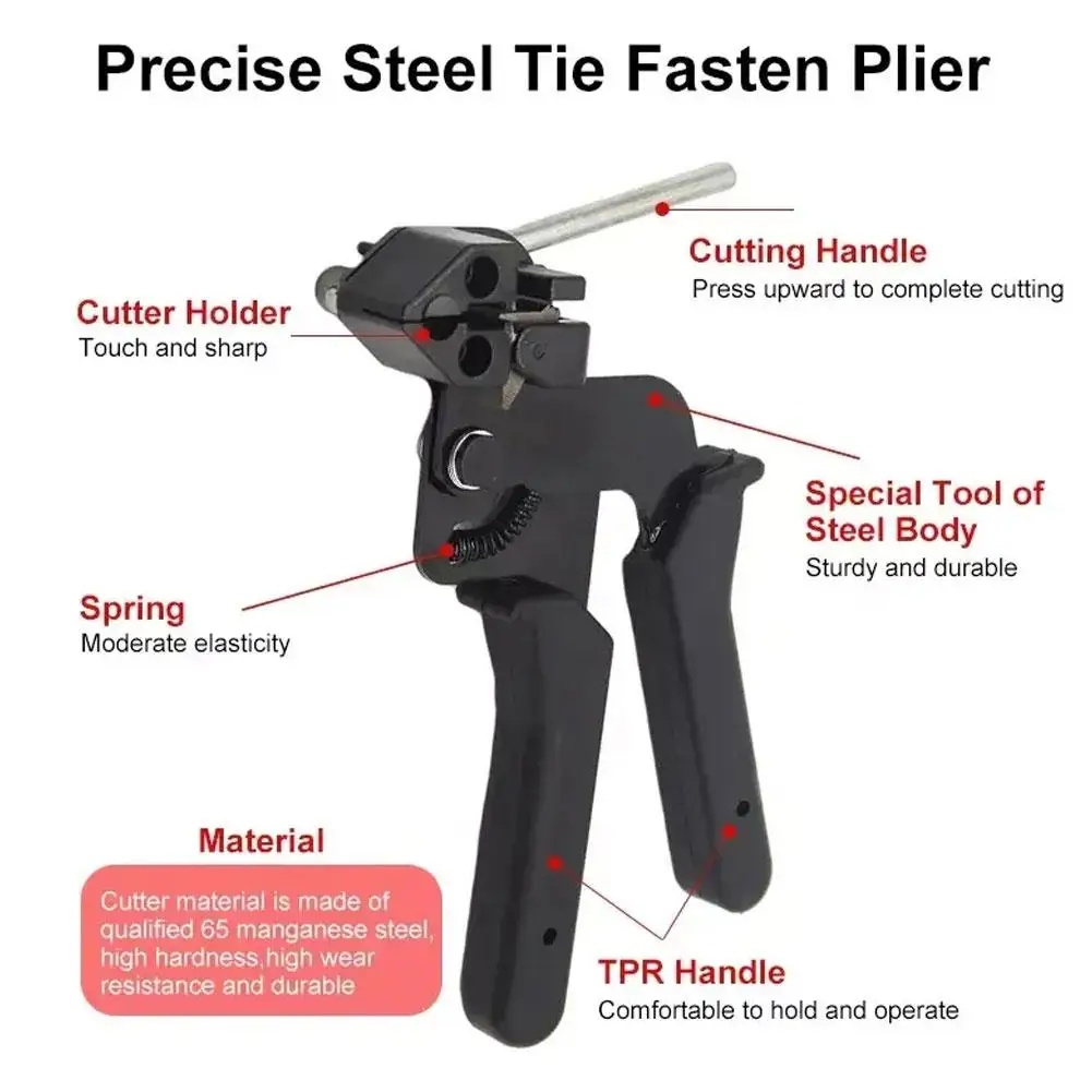 Taffware Cable Tie Gun Auto Cut Tang Pengikat Kabel Ties Stainless - SN-50 Gambar produk Taffware Cable Tie Gun Auto Cut Tang Pengikat Kabel Ties Stainless - SN-50 - 5