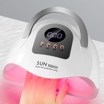 SUN Pengering Kutek UV Lamp Nail Dryer Sensor LCD Display 81 LED 380W - 26 MAX