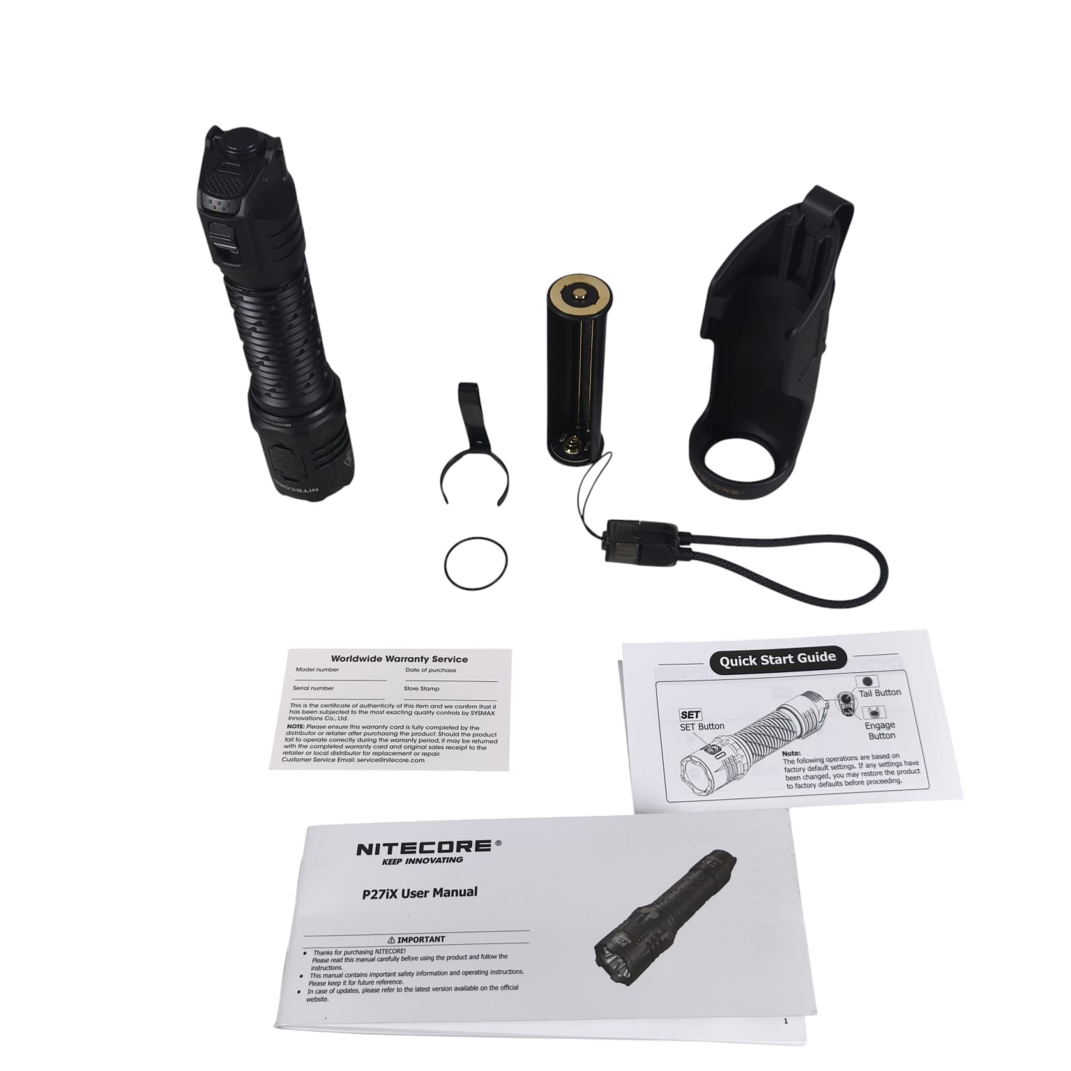 NITECORE Senter Taktikal LED Flashlight 3 Mode Beam IP68 5000 Lumens - P27iX Gambar produk NITECORE Senter Taktikal LED Flashlight 3 Mode Beam IP68 5000 Lumens - P27iX - 8