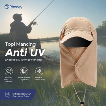 Rhodey Topi Jepang Mancing Anti UV Outdoor Fishing Hat Nylon - MH011