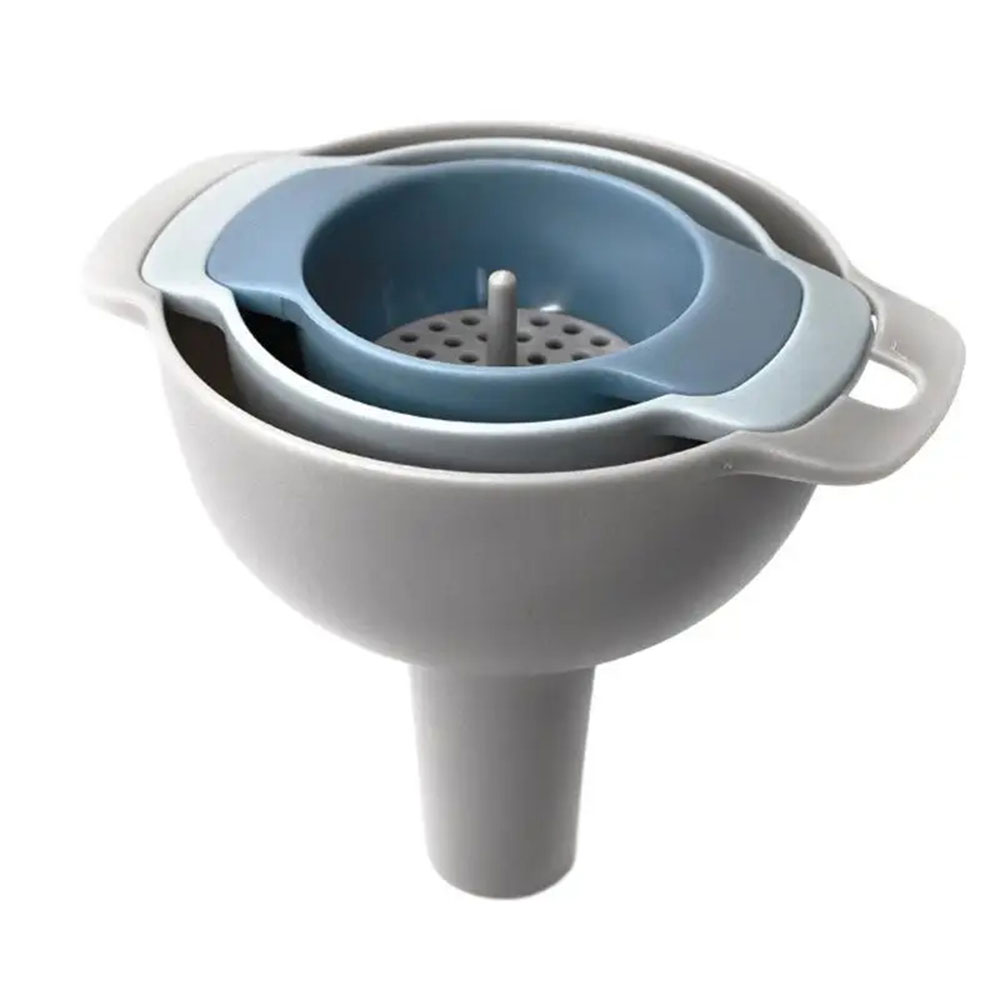 Gambar produk Poten Corong Minyak 4in1 Serbaguna Kitchen Liquid Funnel - KJ613 - Kemasan