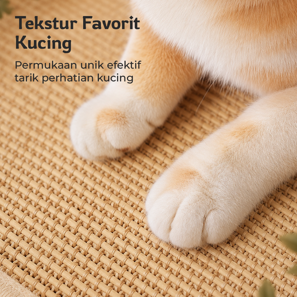PUPPYSTAR Karpet Garukan Kucing Multifungsi Anti Gores Scratcher Mat 40x60cm - PP4 Gambar produk PUPPYSTAR Karpet Garukan Kucing Multifungsi Anti Gores Scratcher Mat 40x60cm - PP4 - 1