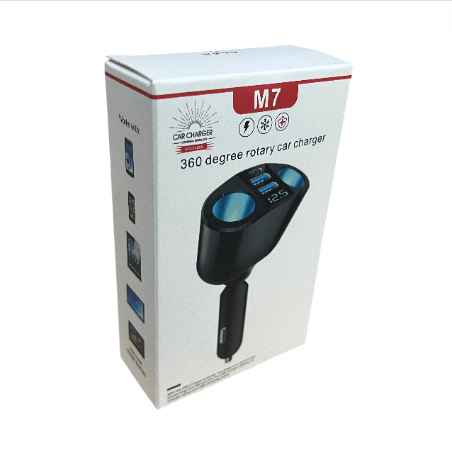 Gambar produk OTOHEROES Car Charger Mobil QC 3.0 LED Cigarette USB Type C 6.5A 66W - M7 - Kemasan