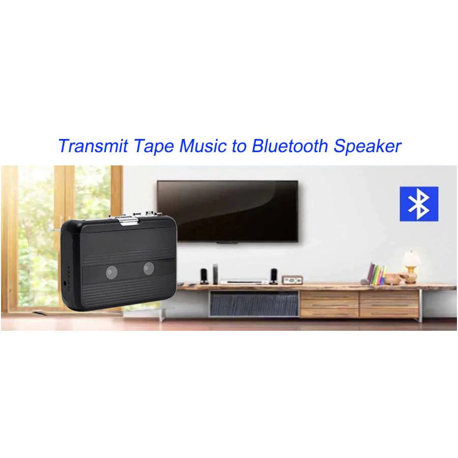 Tonivent Player Kaset Tape Walkman Cassette Player Bluetooth FM Radio - TON007B Gambar produk Tonivent Player Kaset Tape Walkman Cassette Player Bluetooth FM Radio - TON007B - 4