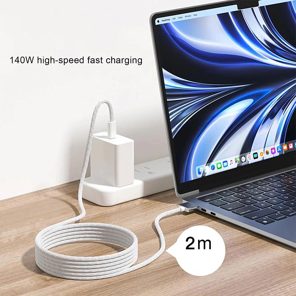 Gambar produk LISEN Kable Charger USB Type C to MagSafe 3 Fast Charging 140W 2M - AO50 - 4