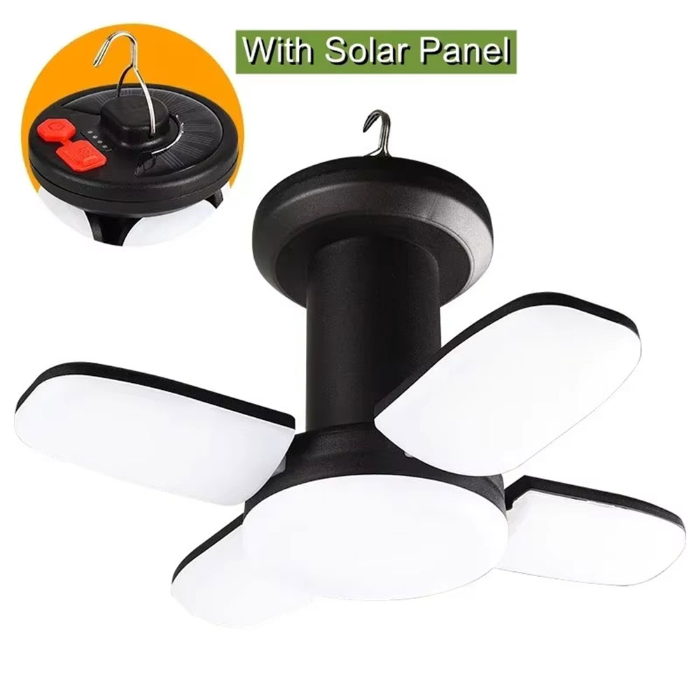 NEWB Lampu Emergency LED Camping Solar Foldable USB 5W 2400mAh - 2030 Gambar produk NEWB Lampu Emergency LED Camping Solar Foldable USB 5W 2400mAh - 2030 - Kemasan