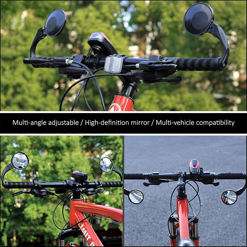 ROC Kaca Spion Sepeda Bike Rearview Mirror 360 Foldable Convex 1 Pair - FK-27/21 Gambar produk ROC Kaca Spion Sepeda Bike Rearview Mirror 360 Foldable Convex 1 Pair - FK-27/21 - 5